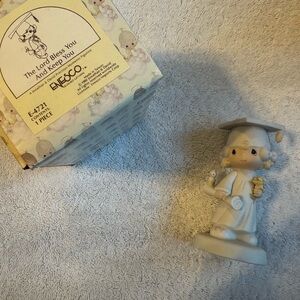 Enesco Cream Graduation Figurine with Box
